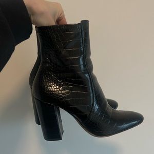 Aldo Black Ankle Boots